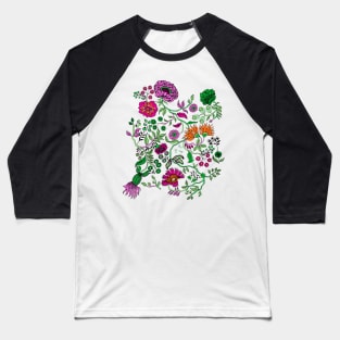 Flower Garden Baseball T-Shirt
